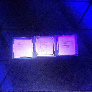 3 Intel CPUS Fully working USED